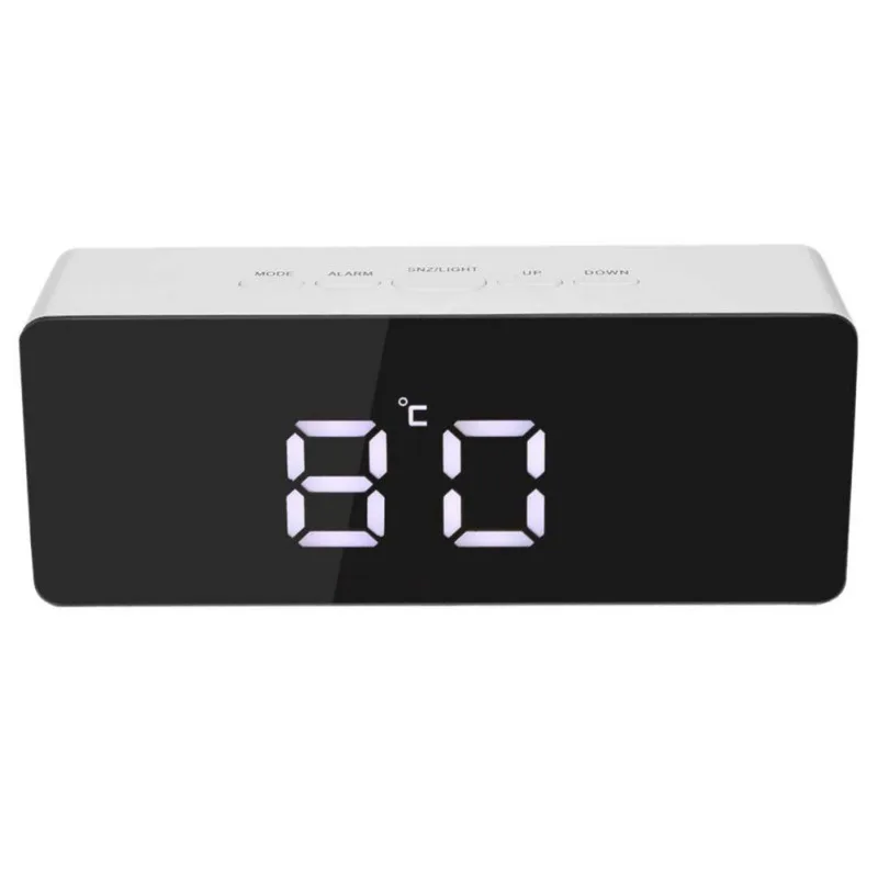 USB цифровые светодиодные часы Snooze 24 H Clock2018 будильник термометр закрытый 12 ч/функция новое электронное зеркало Настольный