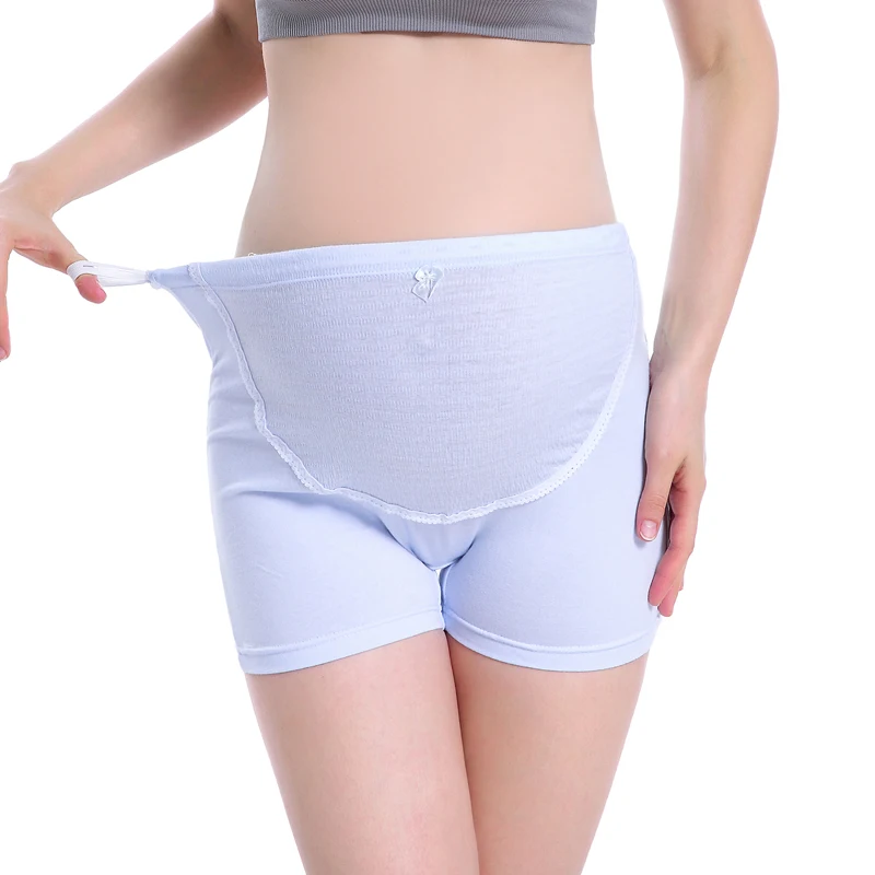 

Maternity Shorts Belly Comfortable Safety Pants pregnant underwear for woman High waist cotton adjustable Stretch Short Leggings