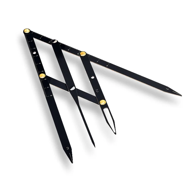 3 цвета Перманентный макияж линейка для бровей Золотое соотношение делитель