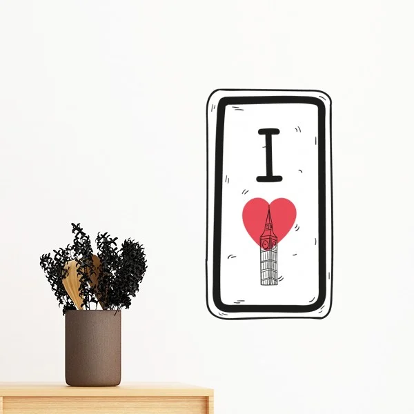 Великобритания Англия Шотландия флаг карта Лондон красный автобус Съемная