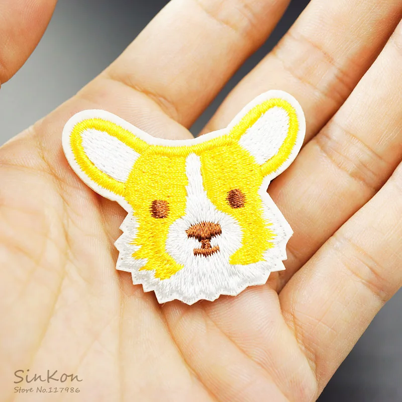 Вышитая аппликация Corgi Dog (Размер: 4 0x4 6 см)|badge patch|sewing patchpatches embroidered |
