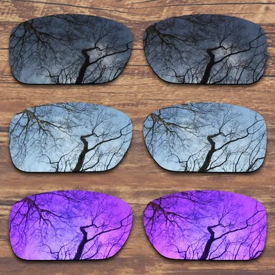 Black.Silver.Purple ToughAsNails поляризованные Сменные линзы для солнцезащитных очков Оукли турбины-несколько вариантов - Цвет линз: Black.Silver.Purple