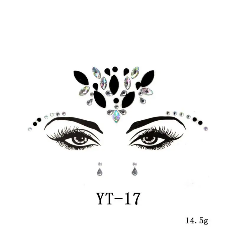 Украшения для тела, глаза, грудь, блестки для лица, украшения для тату, праздничные, вечерние, акриловые, самоклеющиеся, для лица, ювелирные изделия, драгоценные камни, красота, макияж, стикер s