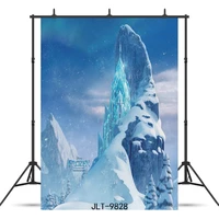 blue sky snowy mountain photography backdrop for party children baby new born vinyl cloth background photo shoot booth studio
