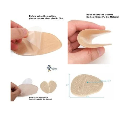 Медицинские метатарзальные прокладки гелевые для передней части обуви стельки