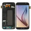 Черный Для samsung S6 G920 сборка черный/белый/золотой Замена ЖК сенсорный экран и дигитайзер дисплей сборка для samsung S6 G920 - Цвет: Черный