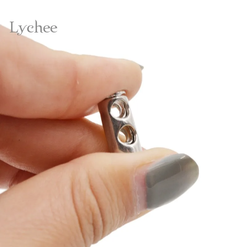 Lychee 10 штук винтажная металлическая цветная пробка DIY Швейные аксессуары металлический зажим фиксатор шнура тумблер