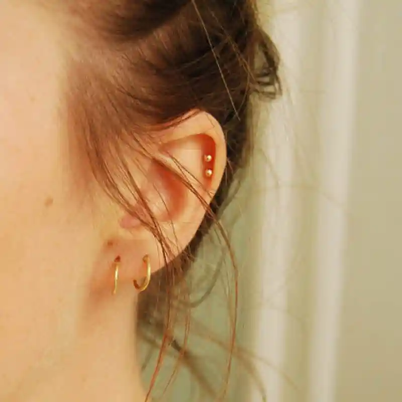 Женские серьги кольца Aros Mujer Oreja простые из стерлингового серебра 925 пробы с