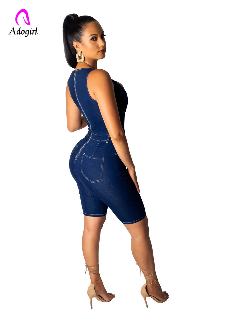 Женский джинсовый комбинезон 3 цвета майка для женщин Комбинезоны лето 2019 боди