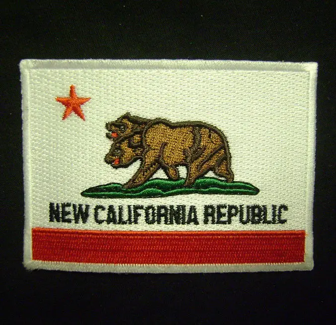 Новый Флаг Калифорнийской Республики Косплей FALLOUT вышитый Железный На пластыре