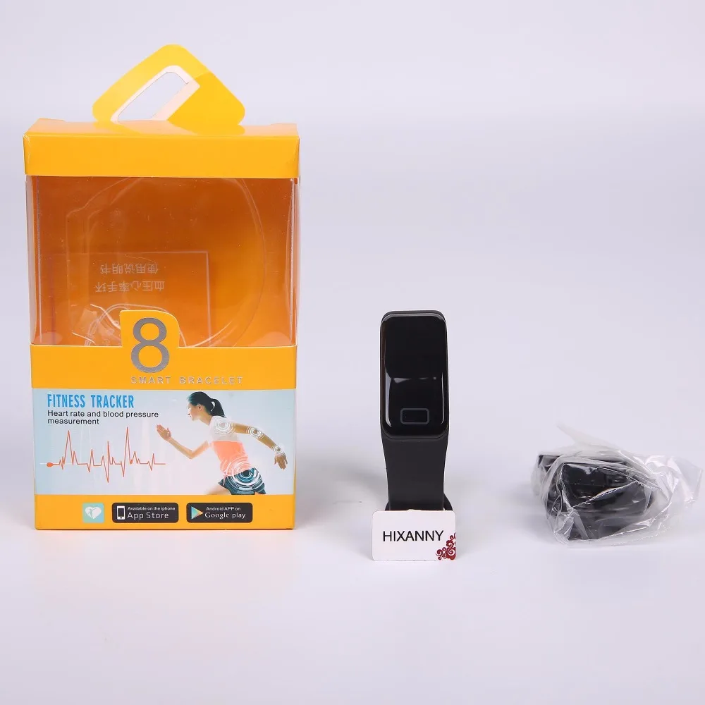 Оригинальный Fitband Смарт-фитнес браслет часы Miband OLED Touchpad сна монитор сердечного