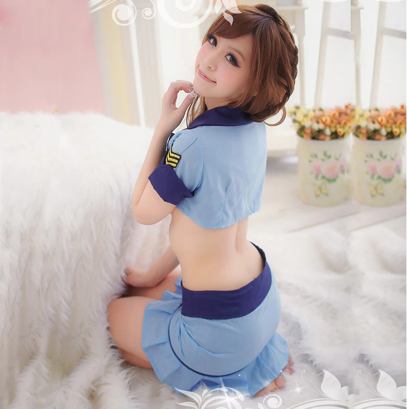 Платье бортпроводника для ролевых игр Женский эротический костюм косплея