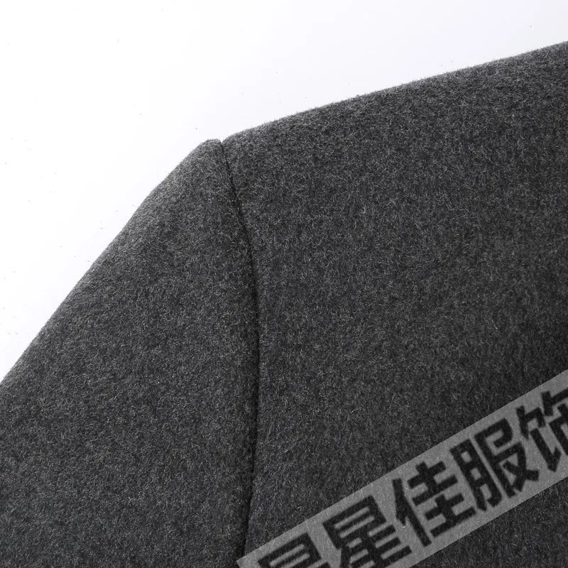 10XL 8XL 6XL 5XL зимнее длинное шерстяное пальто для мужчин с отложным воротником из смесовой шерсти Peacoat мужские повседневные шерстяные классические пальто высокого качества