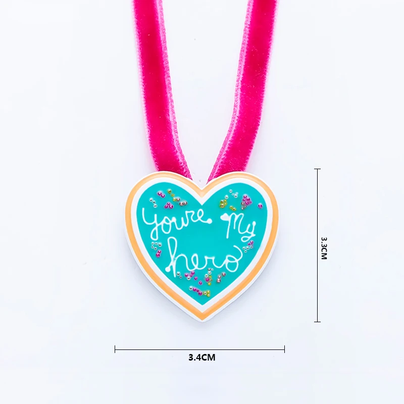 Hanreshe с принтом You Are My Hero ожерелье кулон ювелирные изделия для панков кольца