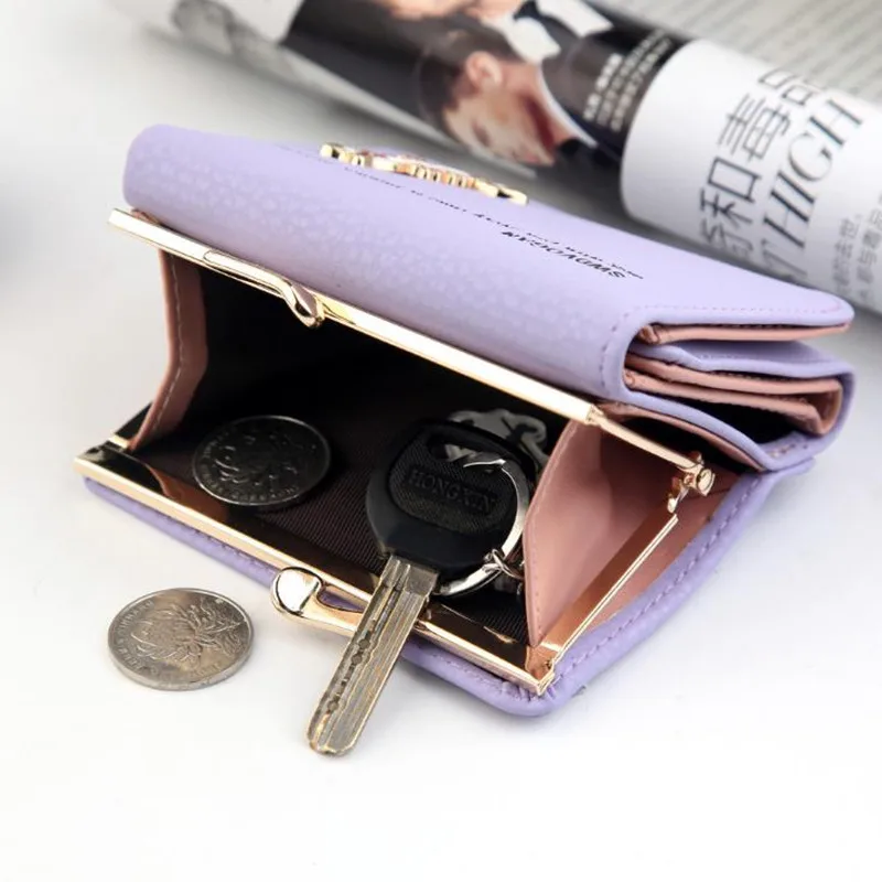 Кошелек с бантом женский кошелек Женский известного бренда держатель для карт