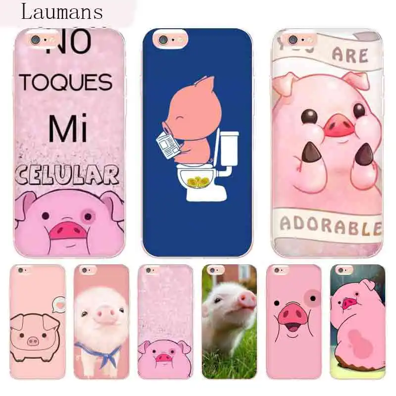 Laumans смешные свиньи свиней милые новые превосходные чехлы для телефонов Apple iPhone 8 7