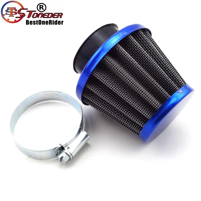 Stoneder 38 мм Синий воздушный фильтр для 50cc 70cc 90cc 110cc 125cc Dirt Pit Bike ATV Quad GY6 50cc QMB139 моторный мопед скутер