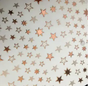 Наклейки для ногтей 3D, блестящие украшения со звездами, аксессуары для маникюра, 1 шт.