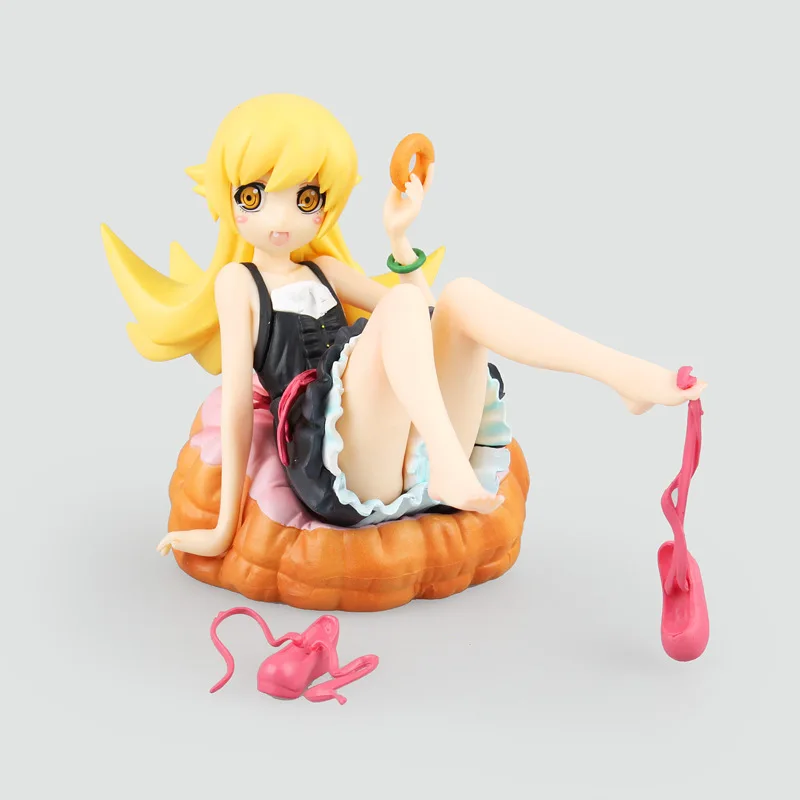 Аниме Bakemonogatari Oshino Shinobu черное платье ПВХ экшн-фигурка Коллекционная модель кукла