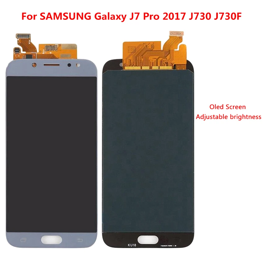 Super Amoled ЖК дисплей Экран для samsung Galaxy J7 Pro 2017 J730 J730F с Сенсорный экран Digitizer