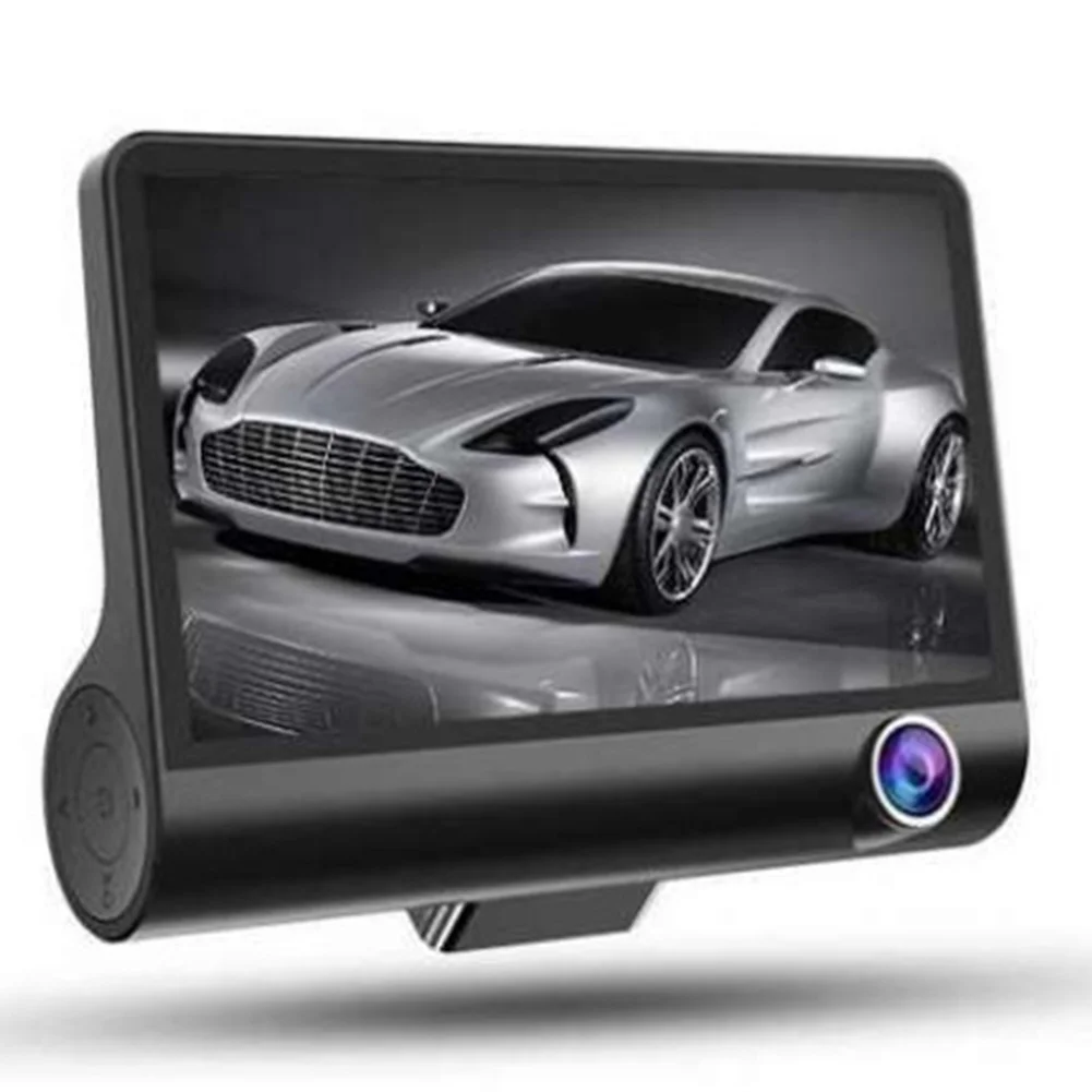 Вождение автомобиля Регистраторы Водонепроницаемый три объектива Loop Запись