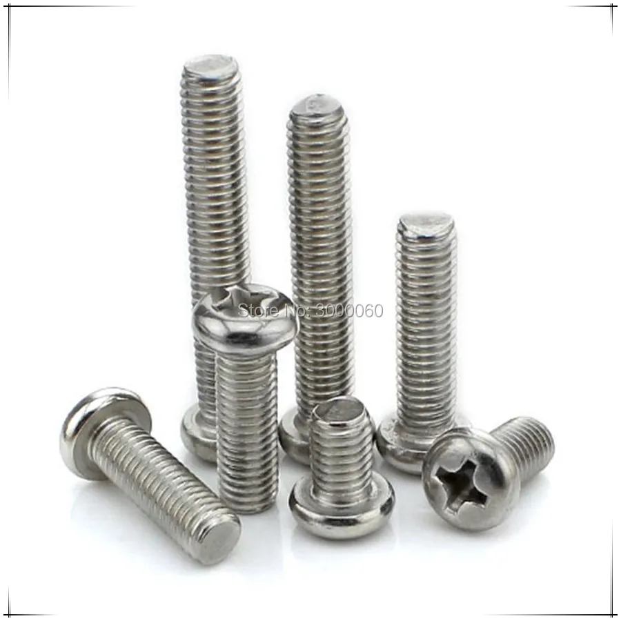 M1.0 M1.2 M1.4 M1.6 нержавеющая сталь 304 A2 Micro Small Corss встраиваемые Phillips круглые винты с