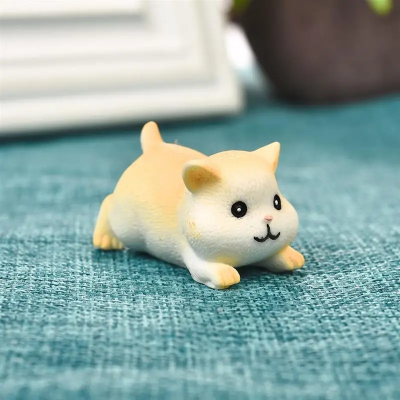Милый хомяк фигурки животных Смола ремесло микро гном миниатюрный DIY волшебный