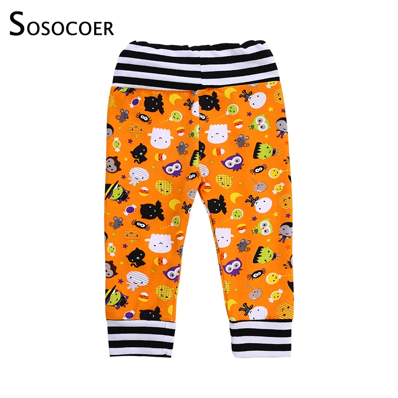 

SOSOCOER Pants for Baby Boy Trausers Pants Bebe Cartoon Printed Pattern Long Pants Harem Pants Baby Halloween Clothes Trousers