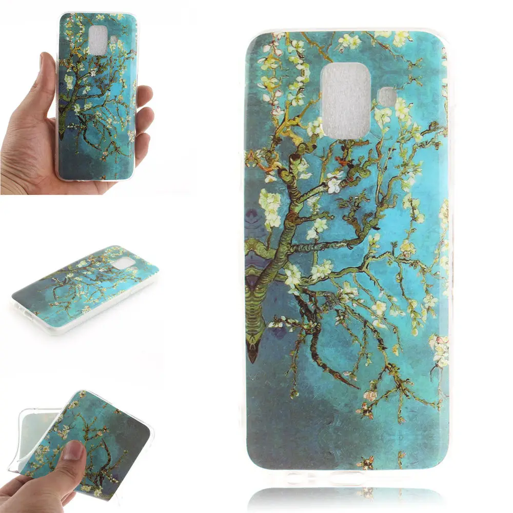 9 styles Fashion Design Case For Samsung A6 2018 high quality Soft Silicone TPU Phone Cover capas caso | Мобильные телефоны и