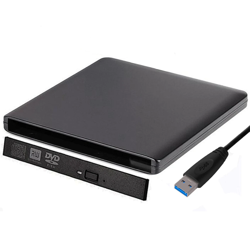 Тонкий твердый пластиковый USB 3 0 SATA 9 0/9 5 мм внешний корпус для DVD CD-ROM чехол