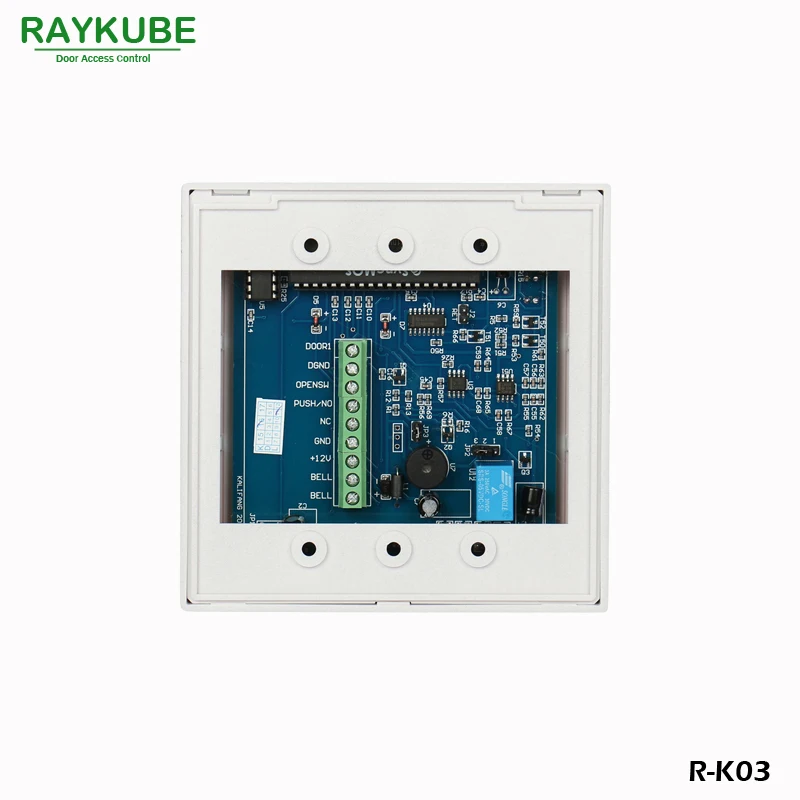 RAYKUBE RFID считыватель клавиатура контроля доступа Бесконтактный входной дверной замок+ 10 шт. брелоки для дома/офиса/дома улучшение R-K03
