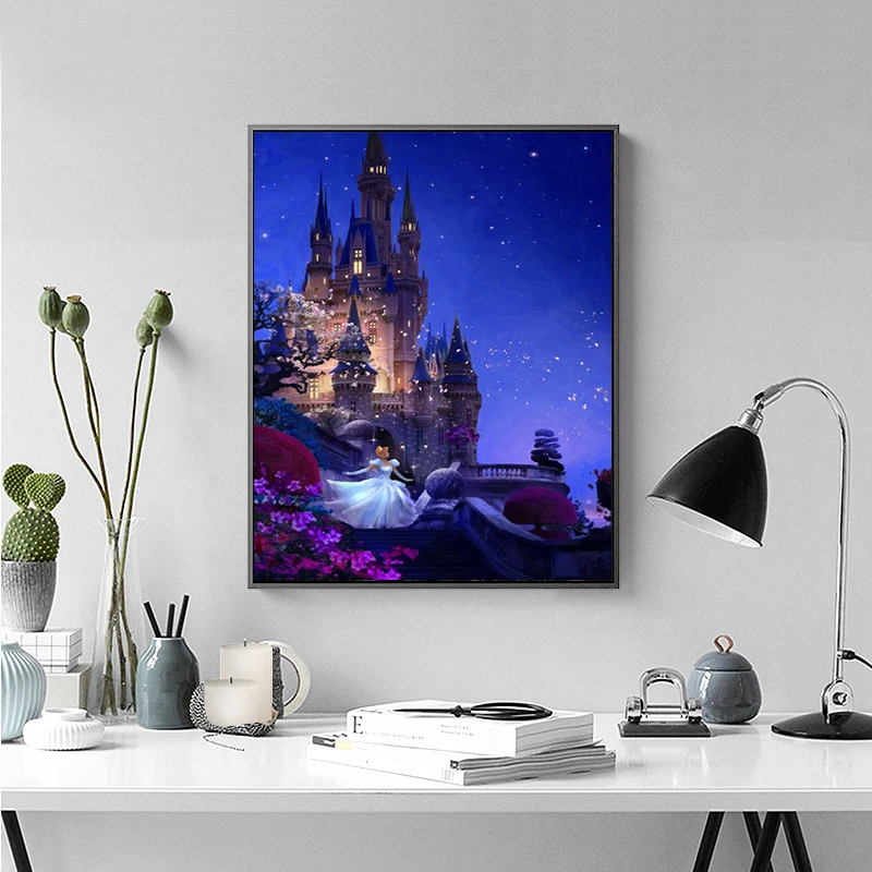 Набор для рукоделия полная Алмазная вышивка крестиком принцесса замок коллекция