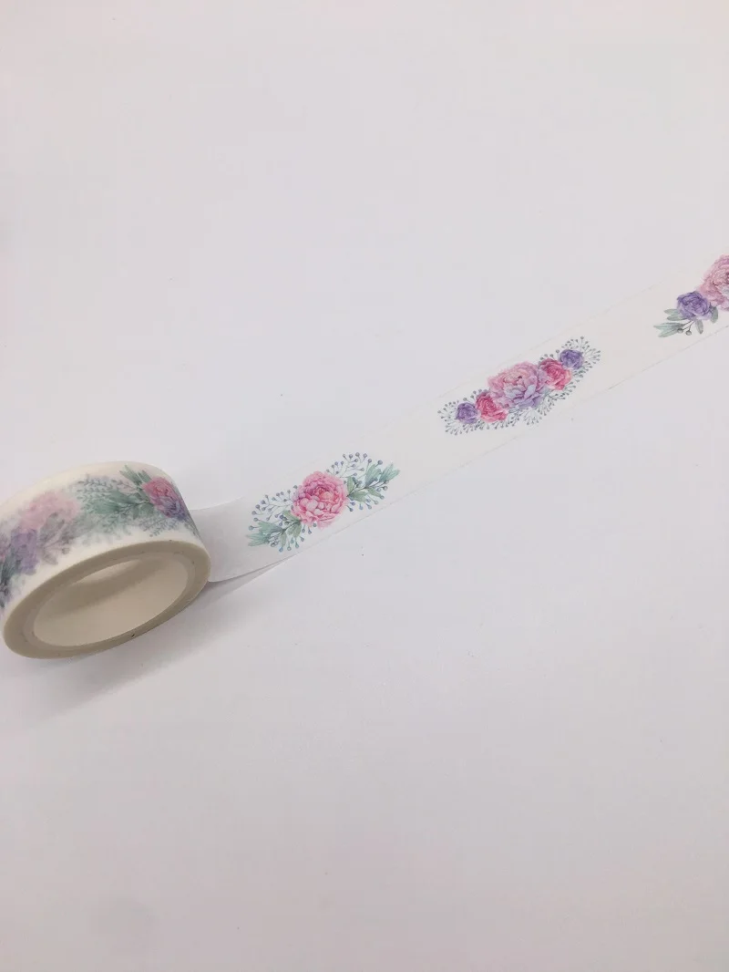 7 м x 2 см DIY клейкая васи лента, красивый цветок бриллиантовые наклейки милый Скрапбукинг маскирующая лента