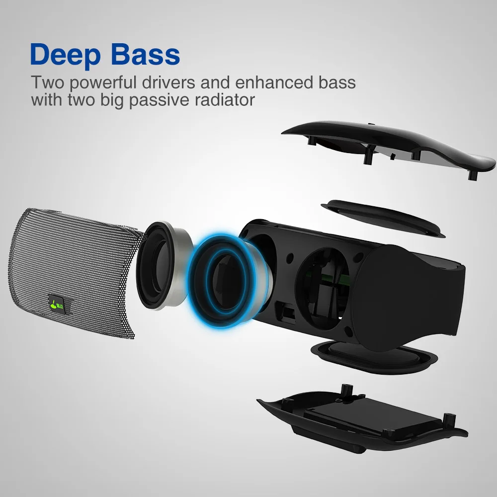 Meidong miniboom портативная колонка bluetooth динамик сабвуфер музыкальный центр мини стереоколонки для компьютера блютуз спикер