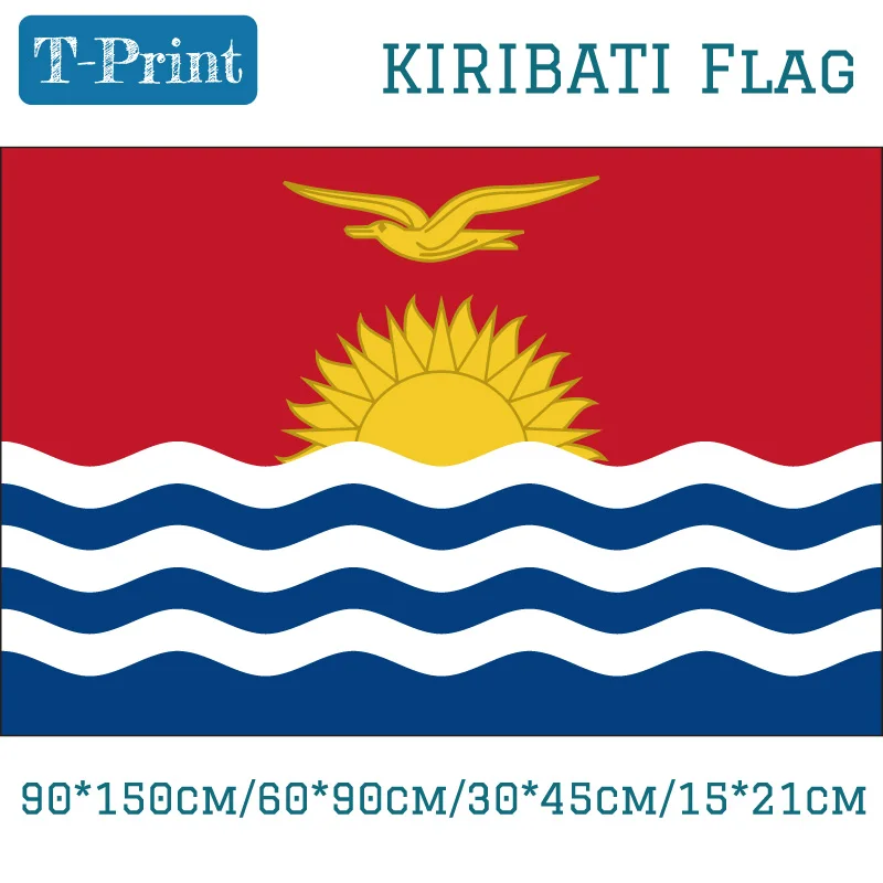 Национальный флаг Республики Кирибати 90*150 см/60*90 см/15*21 см 3x5ft висячий для