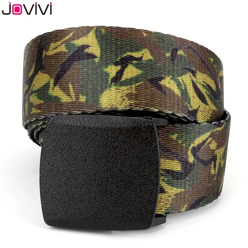 

Jovivi Высокое качество 1 шт. Мужская Военная тесьма гипоаллергенная пластиковая пряжка автоматический нейлоновый ремень есть 2 цвета на выбор