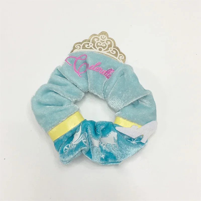 Sofia Cinderella Rapunzel Snow White Baby Kids Children Hair Scrunchy Princess Accessories Rubber Bands Rope Ring | Детская одежда и
