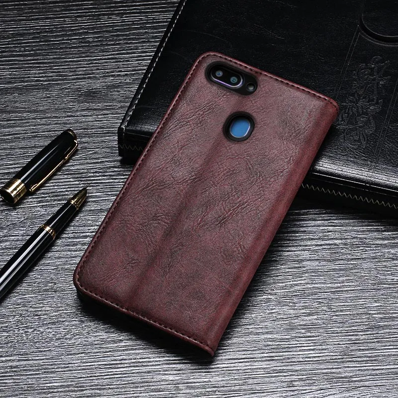 Чехол для телефона OPPO Realme 2 кожаный флип чехол роскошный защитный Realme2 Fundas с