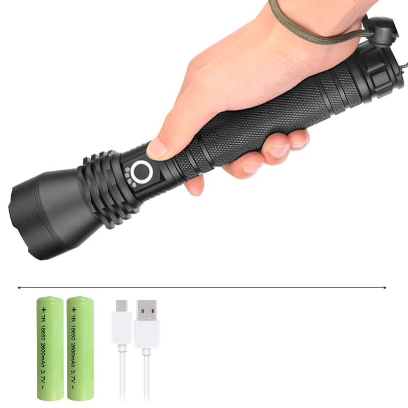 Option F Yunmai CREE XHP70.2& XHP50 высокомощный тактический светодиодный фонарик, фонарь, светильник 18650& 26650, фонарь на батарейках - Испускаемый цвет: Option F