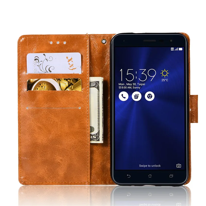 Для Asus Zenfone 3 ZE520KL чехол 5 2 для телефона из искусственной кожи ZE 520KL Z017D Z017DA с