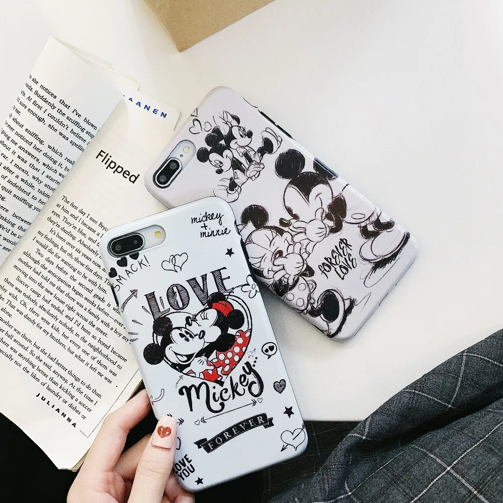 Cartoon Mickey Minnie Couples Silicone Phone Case For iphone XR X XS Max Cases iPhone 6 6S 7 8 Plus Soft Fashion |