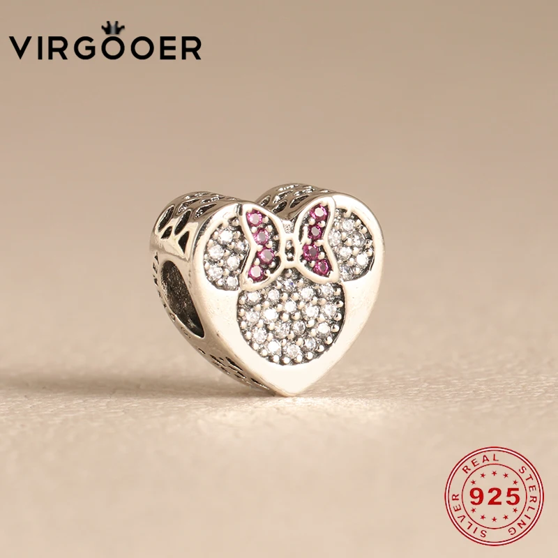 Virgooer Jewelry 925 Sterling Silver Family Horse Mickey Beads Pendants For Making Fit Original Pandora Charm Bracelets |
