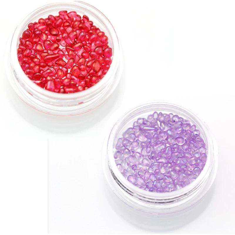 12 коробок дизайн ногтей мини нерегулярные Кристальные бусины Стразы для