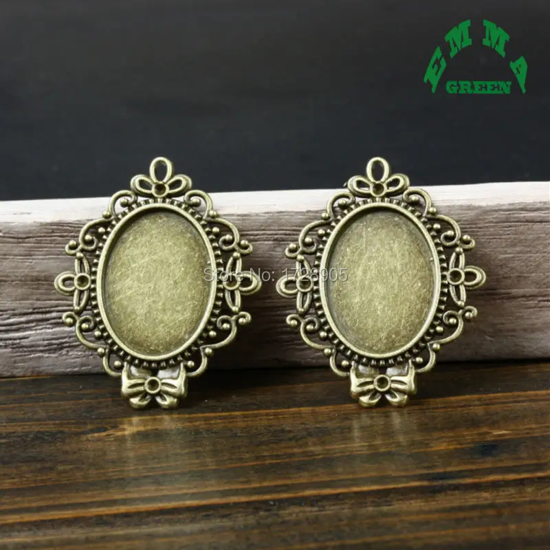 Филигранная основа винтажные ювелирные аксессуары овальный кабошон камея