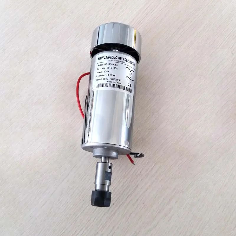 400W Spindle 200 Вт/300 Вт/400 Вт/500 Вт Шпиндельный двигатель шпинделя гравировального станка с воздушным охлаждением ЧПУ шпиндель постоянного тока с ЧПУ гравировальный станок ER11 3,175 мм - Цвет: 400W Spindle