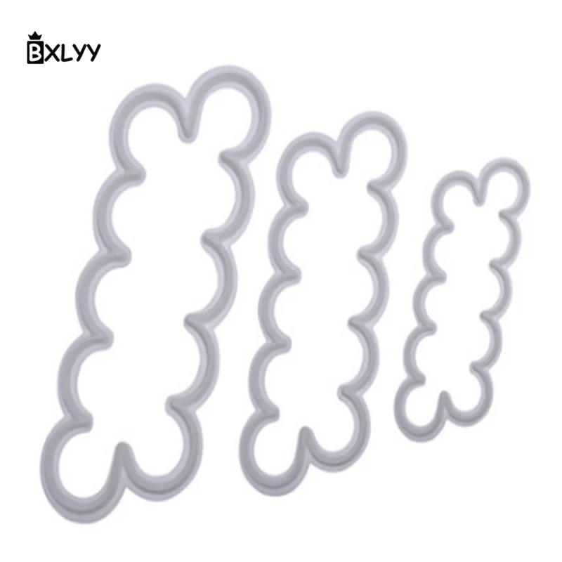 BXLYY 3 шт. форма для торта с мастикой В Форме Розы Свадебные аксессуары садовое