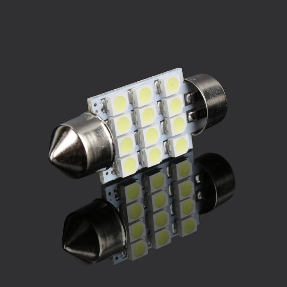 Светодиодный светильник ПА для чтения автомобиля лампа 31 мм Festoon 12 SMD купольный