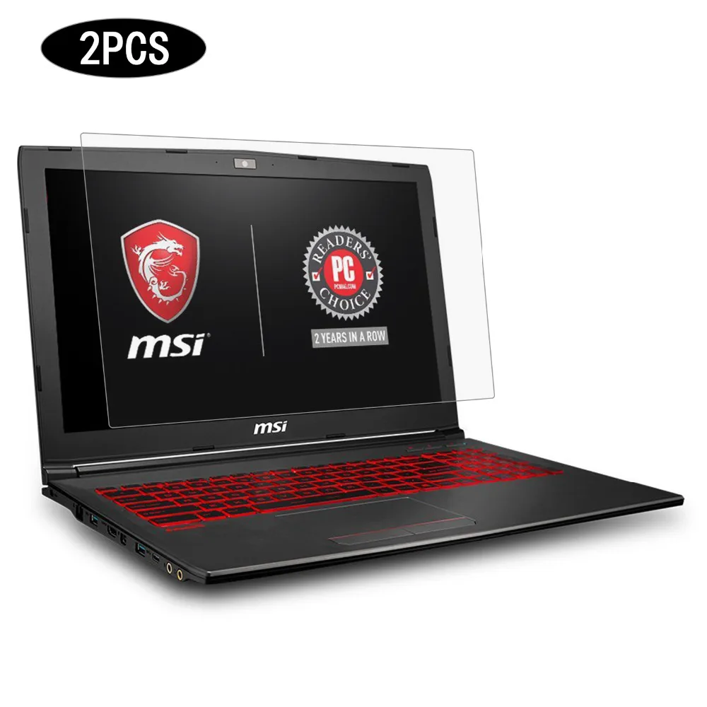Cartinoe 15,6 дюймов 16:9 защитная плёнка для экрана ноутбука для Msi Gv62 Gl62m Gl63 Ge63 ноутбук универсальная Hd кристальная защитная пленка 2 шт