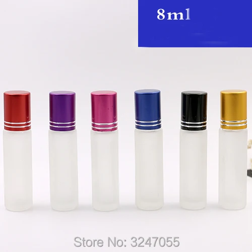 

8 мл 40 шт./лот, пустые матовые Бутылочки для духов, портативные косметические эфирные масла, контейнер для хранения косметики