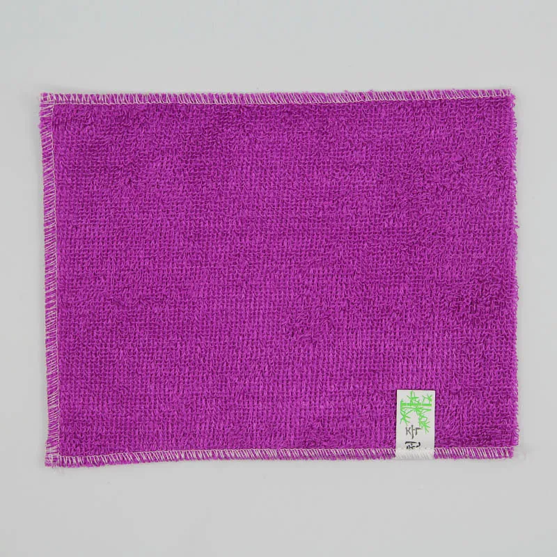 purple16X18cm SINSNAN бамбуковое волокно износостойкая микрофибра антипригарное масло тряпки кухонное полотенце многофункциональная Чистящая тряпка ткань для посуды - Цвет: purple16X18cm